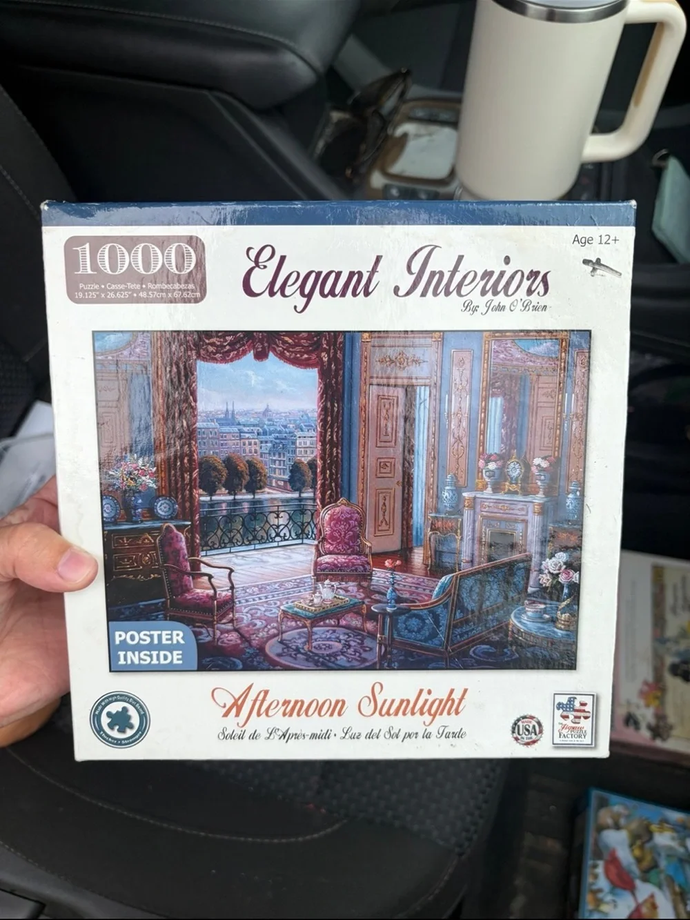 Afternoon Sunlight elegant interiors 1000-Piece Puzzle with 2 paper posters